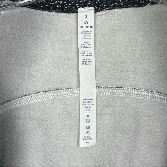 Lululemon | Scuba Hoodie  Light Cotton Fleece Size 2 - Picture 8 of 9